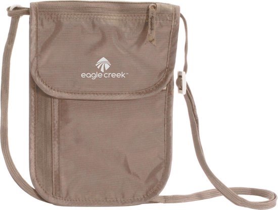 Beige nektasje voor op reis met lang hengsel van het merk Eagle Creek