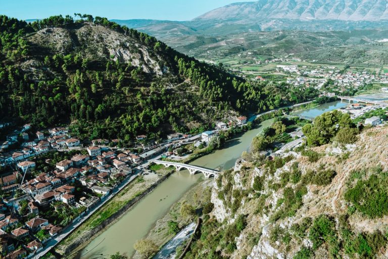 Uitzicht over Berat