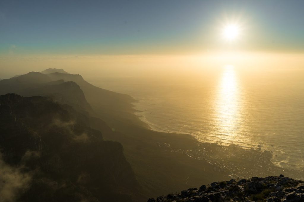 Zonsondergang Tafelberg