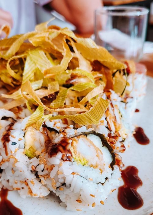 Sushi in Guatapé Colombia