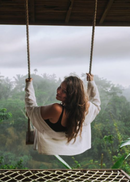 Bamboe villa Bali Tegallalang rijstveld