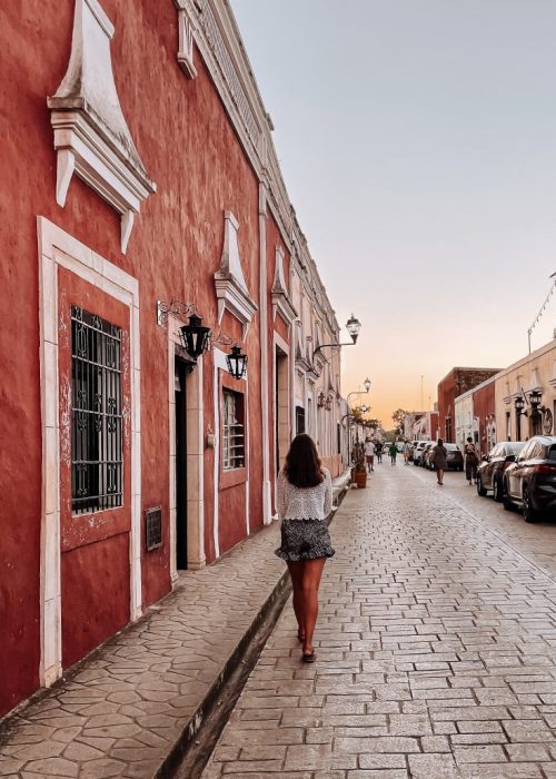 Mooie straatjes in Valladolid Mexico
