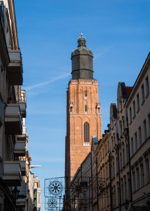 St. Elizabeth toren, Wroclow, Polen