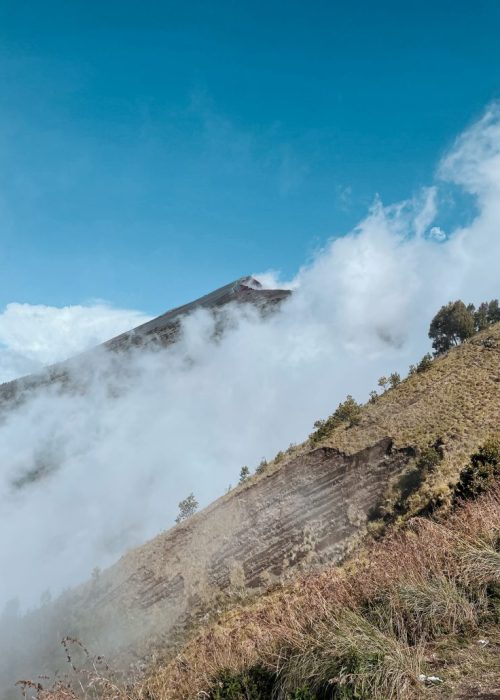 Top rinjani vulkaan