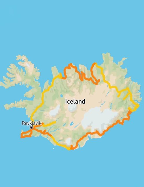 route ijsland