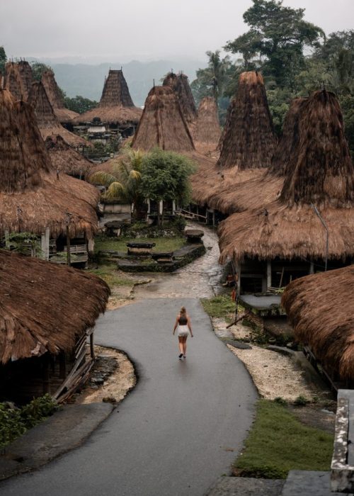 traditioneel dorp op Sumba