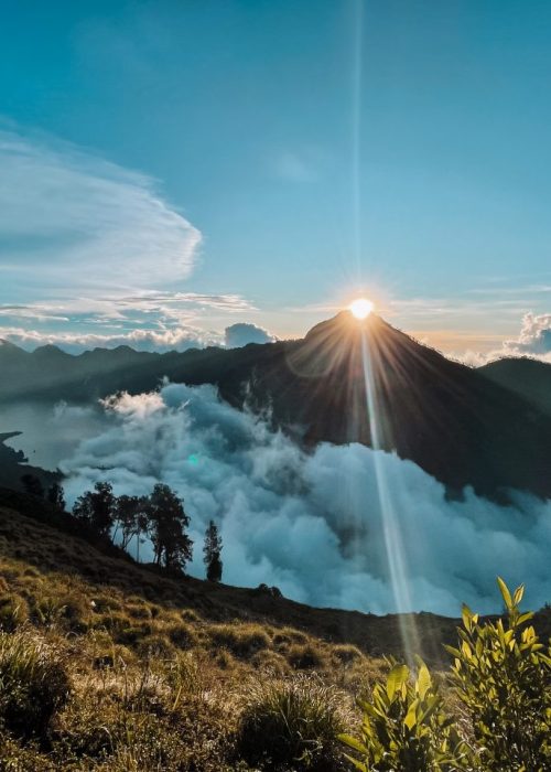 Slapen op de rinjani vulkaan
