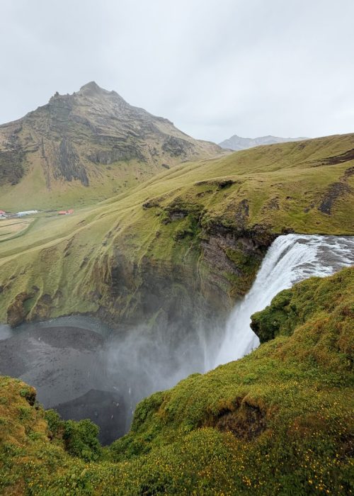 Watervallen ijsland