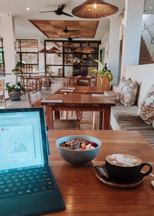 remote werken canggu zin cafe